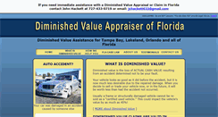 Desktop Screenshot of diminishedvalueappraiserflorida.com