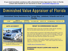 Tablet Screenshot of diminishedvalueappraiserflorida.com